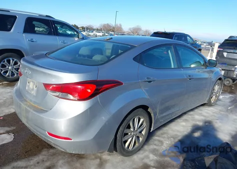 2016 Hyundai Elantra Se из США, поврежденный, VIN 5NPDH4AEXGH718325